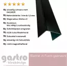Alu U-Profil RAL9005 tiefschwarz 1mm & 1,5mm stark